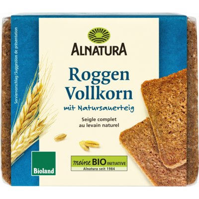 Alnatura BIO Celozrnný žitný chléb 500 g – Zboží Dáma