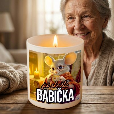Ahome CZ Originální skleněný svícen Jsi skvělá babička – Zboží Dáma