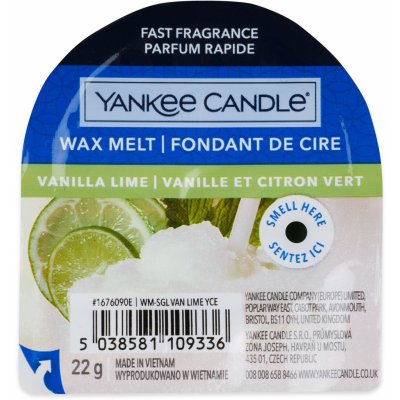 Yankee candle vanilla lime vonný vosk do aromalampy 22 g – Zboží Mobilmania