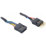 AKASA redukce 4pin USB(M) na 4pin USB(F) / EXUSBI-40 / černá / 40cm EXUSBI-40