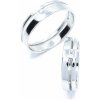 Prsteny Aranys Stříbrné snubní prsteny se zirkonem Dase 55307