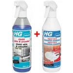 HG Pěnový čistič vodního kamene 3x silnější 500 ml +HG Čistič skla a zrcadel 500 ml – Zboží Dáma