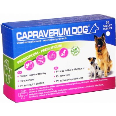 Capraverum Dog probiotikum-prebiotikum 30 tbl