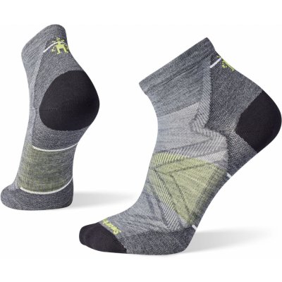 Smartwool ponožky Run Zero Cushion Ankle Medium Gray – Zboží Mobilmania