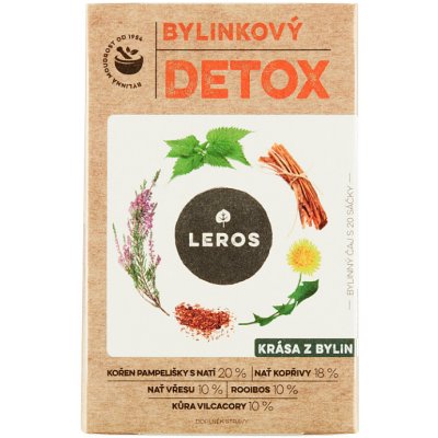 Leros Bylinkový detox bylinný čaj 20 x 1,5 g – Zboží Dáma