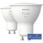 Hue sada 2x LED žárovka White GU10 4,2W 400lm 2700K CRI80 IP20 – Zboží Živě
