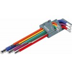 Fortum L-klíče IMBUS prodloužené barevné, sada 9ks, s kuličkou, 1,5-10mm S2 8819316 – Sleviste.cz