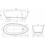 Omnires M+ 170 x 77 cm BarcelonaXLBP – Hledejceny.cz