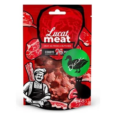 Cobbys Pet LUCAT Meat kachní kousky 50 g