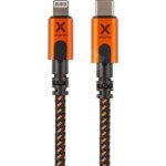Xtorm CXX003 Xtreme datový propojovací USB-C a Lightning, 1,5m, oranžový – Hledejceny.cz