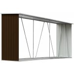 VidaXL Pozinkovaná ocel 330 x 84 x 152 cm hnědý – Zboží Dáma