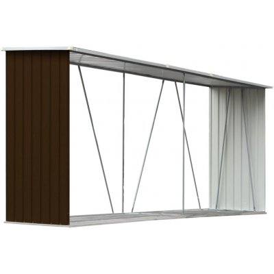 VidaXL Pozinkovaná ocel 330 x 84 x 152 cm hnědý – Zboží Dáma
