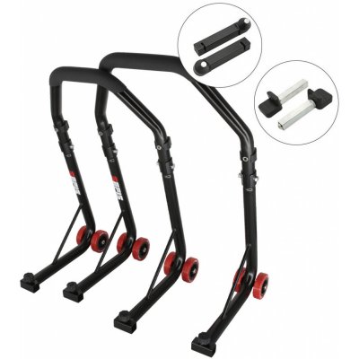 Sefis D18 moto stojan přední a zadní set - černý - trn / packy – Hledejceny.cz