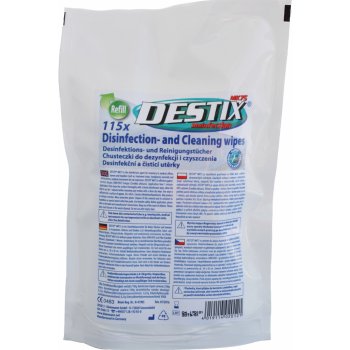 Destix dóza desinfekční a čistící vlhčené ubrousky 115 ks