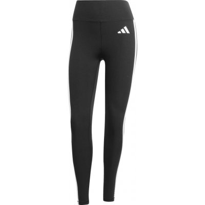 adidas OPTIME ESSENTIALS 3 STRIPES Dámské legíny Černá Bílá – Zboží Mobilmania