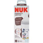 Nuk Perfect Match láhev Mickey s kontrolou teploty šedá 260ml – Zboží Dáma