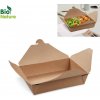 Jednorázové nádobí Food box papírový nepromastitelný L 195 x 140 x 50 mm 1500 ml