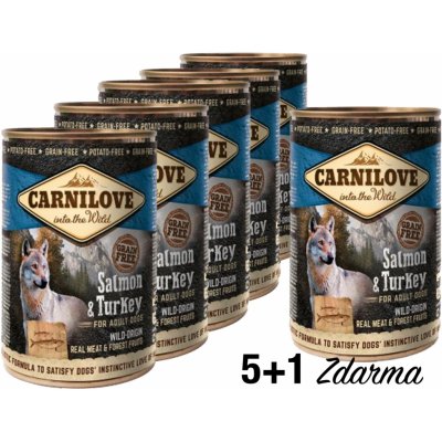 Carnilove Dog Wild Meat Salmon & Turkey 6 x 400 g