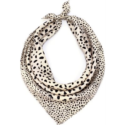 Anna Grace dámský šátek se zvířecím vzorem LSSC002 béžový – Zboží Mobilmania