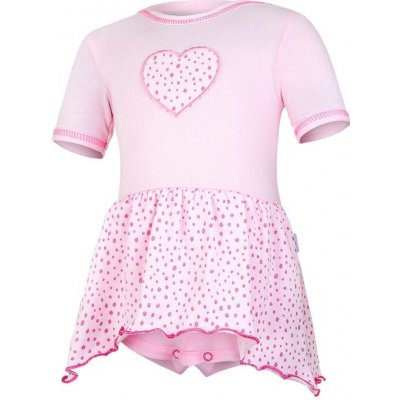 Little Angel Body šaty tenké KR Outlast® růžová baby růžová puntík lesk – Zboží Mobilmania