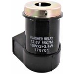 přerušovač - relé blikačů 12V 2X10W+3,4W - kulatý - konektor 3 pin se zvukovou signalizací – Hledejceny.cz