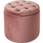 Interior DE Taburet MODERN BAROCCO 50 CM tmavě růžový sametTAB40736 – Sleviste.cz