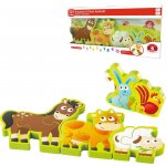 Hape Puzzle zvířátka a číslice 10 dílků – Sleviste.cz