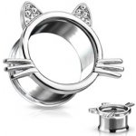 Piercingate tunel do ucha kočičí žena PTP00274 – Zbozi.Blesk.cz