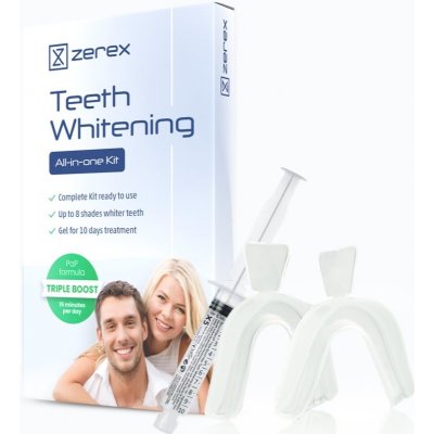 Zerex gel pro šetrné bělení zubů 1 ks + Dental molds 2 ks – Zboží Dáma