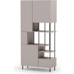 Marckeric Perla knihovna béžová/bílá 84x175x34 cm – Zboží Dáma