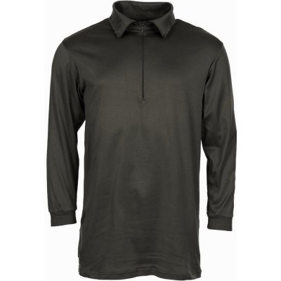 Tričko Military prodloužené s límcem na zip švýcarské černé – Hledejceny.cz