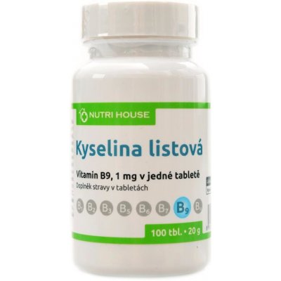 Nutrihouse Vitamín B9 kyselina listová Folacin 100 tablet – Hledejceny.cz