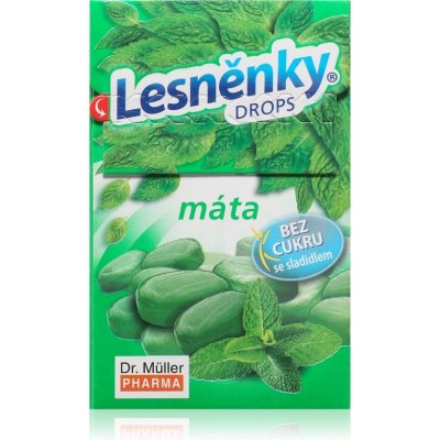 Dr.Müller Lesněnky drops máta bez cukru 38 g – Zbozi.Blesk.cz