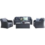 Rojaplast RICHMOND ratanová souprava antracit – Zboží Mobilmania
