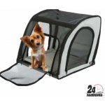 Trixie Autosedačka pro psa uzavíratelná skádací šedo-černá 44 x 37 x 40 cm – Hledejceny.cz