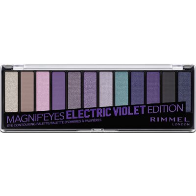 Rimmel paletka 12 očních stínů MagnifEyes Eyeshadow Palette 007 Electric Violet 14 g – Hledejceny.cz