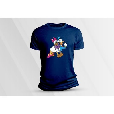 Sandratex dětské bavlněné tričko Daisy a Donald námořnická modrá – Zboží Dáma
