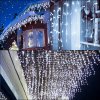 Vánoční osvětlení Yakimz LED řetěz s ledovým deštěm venkovní a vnitřní 600 LED 20m Deco LED Rain Chain IP44 ochrana 8 režimů se zástrčkou