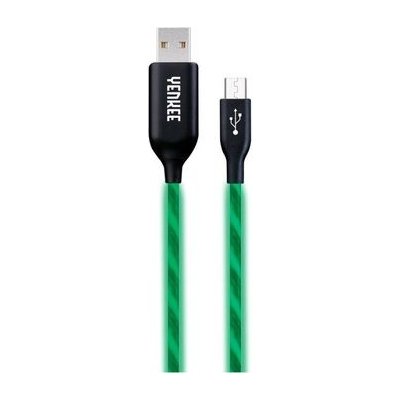 Yenkee YCU 231 USB-A na microUSB-A, M-M, 480 Mbs, 2.1A, 5V, 1m, zelený