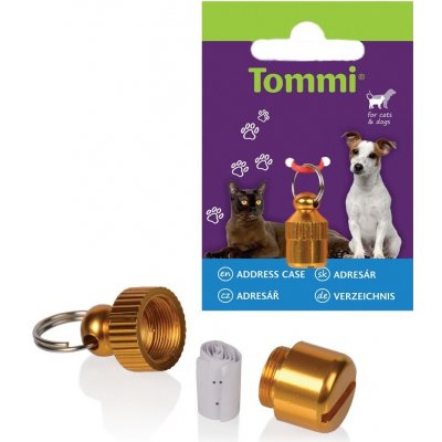 Tommi Kovový adresář zlatý1 ks – Zboží Mobilmania