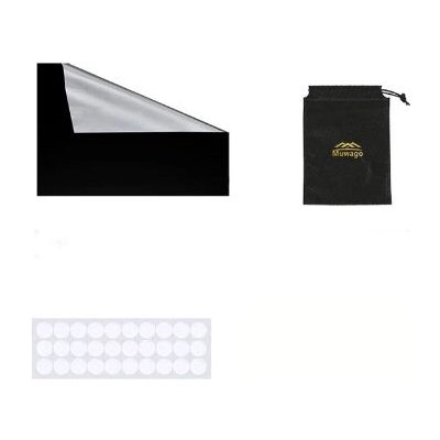 Set zatemňovací fólie, pytlíku, lepidla a suchých zipů - Černá, 150 x 100 cm – Hledejceny.cz