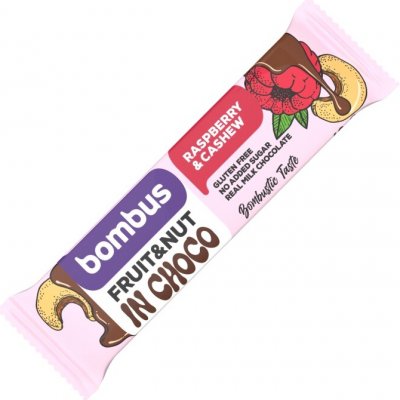BOMBUS Fruit & Nut bar in choco 40g – Sleviste.cz