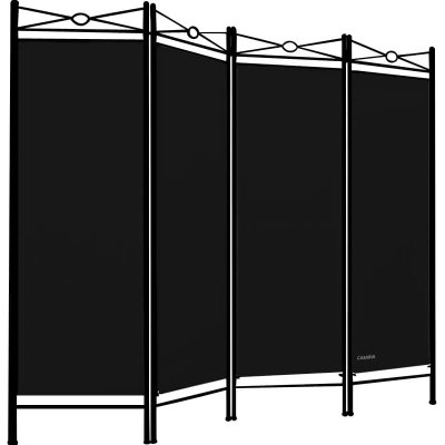 Casaria Lucca 101163 Paraván černý 180 x 163 cm – Zboží Mobilmania