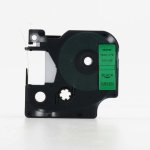 Kompatibilní páska s Dymo 45019, S0720590, 12mm x 7m černý tisk / zelený podklad – Sleviste.cz