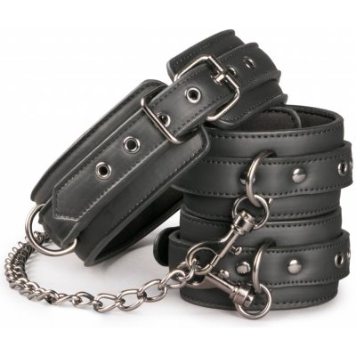 Easytoys Fetish Collection Leather Collar With Handcuffs – Zboží Mobilmania