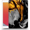 Pouzdro na tablet Picasee silikonový černý obal pro Apple iPad 10.2" 2020 8. gen Black Gold