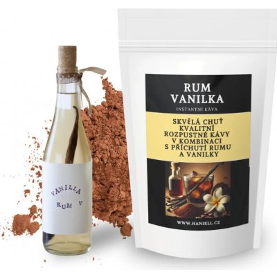 Haniell Káva rozpustná Rum Vanilka 100 g – Zboží Dáma