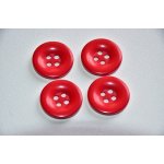 Knoflík čtyřdírkový 25mm červená – Zboží Mobilmania