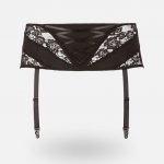 Cottelli Curves Široký podvazkový pás zdobený krajkou – Zboží Mobilmania