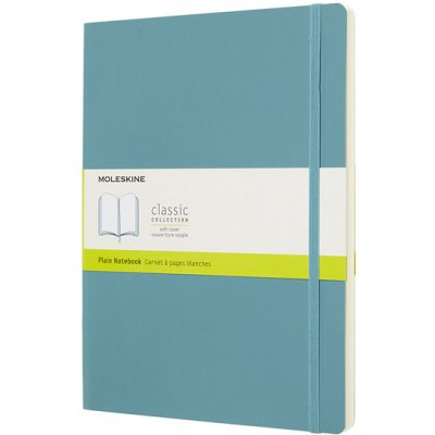 Moleskine Zápisník XL měkké desky tyrkysový čistý B5 96 listů – Hledejceny.cz